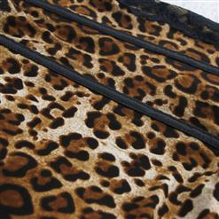 Sexy Wild Leopard Print Srapless Hip-length Corset N6643