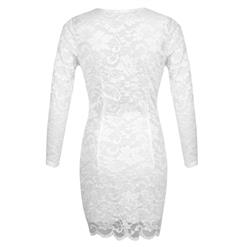 Lace Wrap Front Dress N6654