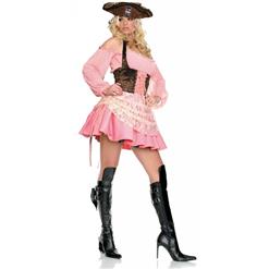 Pink Pirate Costume, Adults Pirate Costume, Pirate Costume, #N6785