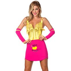 Exclusive Sexy French Fries Costume, Hot Fries Costume, Sexy French Fry Costume, French Fry Halloween Costume, #N7199