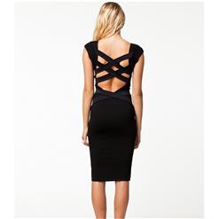 Strappy Backless Bodycon Dress N7565