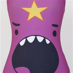 Lovely Purple Lumpy Space Monster Shout Out Emoji Teddy Swimwear N7711