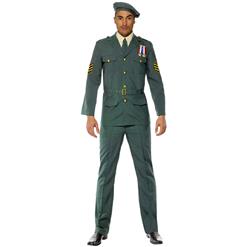 Wartime Soldier Green Beret Costume, Wartime Military Officer Costume, Second World War Costume, #N7836