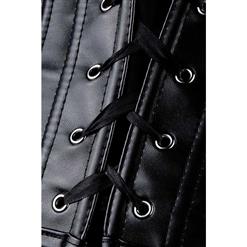 Criss Cross Leather Corset N7982