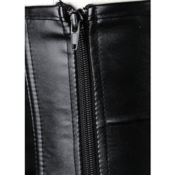 Criss Cross Leather Corset N7982
