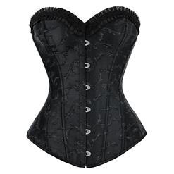 Gothic Black Embroidered Corset N8480