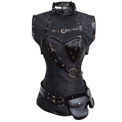 Steampunk Corset with Sleeveless Jacket N8734