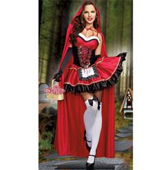 Little Red Costume, Sexy Red Riding Hood Costume, Little Red Riding Hood Costume, #N8926