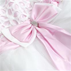 Pretty Bow Applique Work Princess Dress N9095