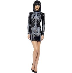 Miss Whiplash Skeleton Costume N9122