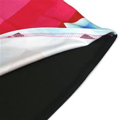 Popular Colorful Irregular Pattern Sleeveless Bandage Dress N9264