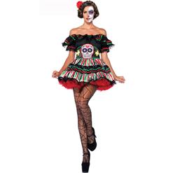 Day of the Dead Doll Adult Costume, Day Of The Dead Doll Sexy Costume, Day of the Dead Costume, #N9369