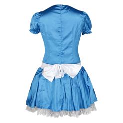 Sexy Light Blue Wonderland Mini Dress Cosplay Costume N9377
