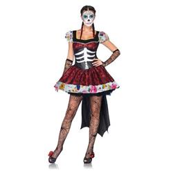 Dia De Los Muertos Themed Costume, Day Of The Dead Muertos Themed Costume, Halloween Party Costume,  #N9387
