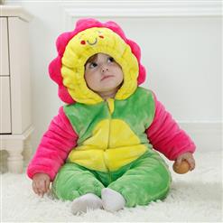 Cute Sunflower Shape Colorful Baby Romper N9456