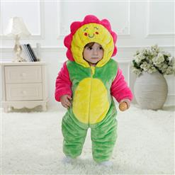 Cute Sunflower Shape Colorful Baby Romper N9456