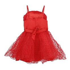 Red With Flower High Waist Princess Dress N9464