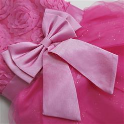Pink Big Flower Princess Dress N9480