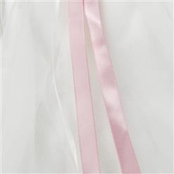 Beautiful Flower Silk Ribbon Princess Dress N9484
