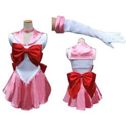 Sailor Moon Tsukino Chibiusa Costume, Sailor Moon Costume, Sailor Moon Pink and White Costume, Sailor Chibi Moon Costume, #N9566
