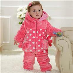 Pink Baby Outfit, Comfortable Flannel Baby Costume, Cheap Pink Crab Shape Baby Climbing Clothes,  #N9788
