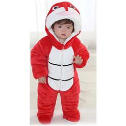 Red And White Baby Outfit, Comfortable Flannel Cotton Baby Costume, Cheap Snake Shape Baby Climbing Clothes,  #N9795