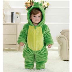 Green Baby Outfit, Comfortable Flannel Cotton Baby Costume, Cheap Green Dinosaur Shape Baby Climbing Clothes,  #N9797