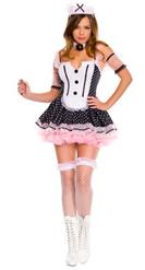 Polka Dot Tuxedo Maid Costume N9952