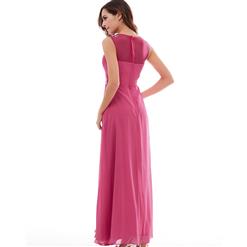 Women's Sleeveless Beaded Appliques Draped Ruched Prom Evening Gowns N15957