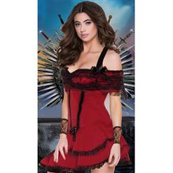 Women's Sexy Off Shoulder Mini French Maid Costume N15409