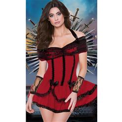 Women's Sexy Off Shoulder Mini French Maid Costume N15409