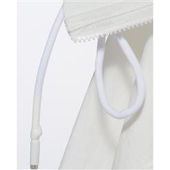 Women's Fashion Long Sleeve Lapel Hollow Mesh Zipper Jacket N15450
