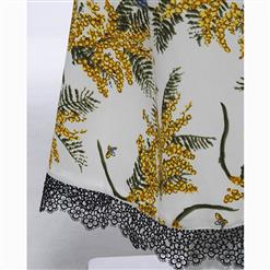 Women's Fashion Floral Print Full Length Bellbottoms N15554