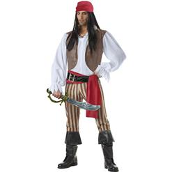 Men's Rogue Pirate Cosplay Halloween Adult Costume P1972