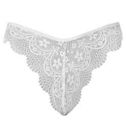 Sexy Charming White Hollow Out See-through Lace Panty PT16440
