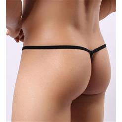 Men's Sexy Black Mesh Pouch Tassel Underwear G-string PT17509