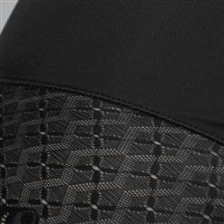 Sexy Black High Waist Elastic Slimming Seamless Panties Plus Size Bodyshaper Girdles PT18610