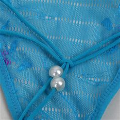 Sexy Blue Lace Olivet Low-waist TracelessThong PT962