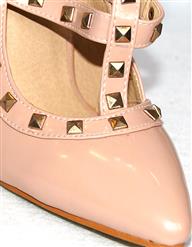 Rivets Pointed Toe High Heels SWS20127
