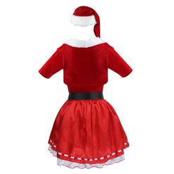 Women's Candy Cane Cutie Mini Dress Cosplay Christmas Costume XT12251