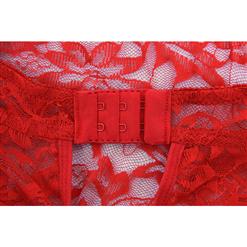 Sexy Red Lace Babydoll Lingerie XT12387