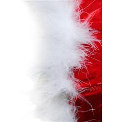 Women's Miss Santa Christmas Costume Bustier Corset Top XT2042