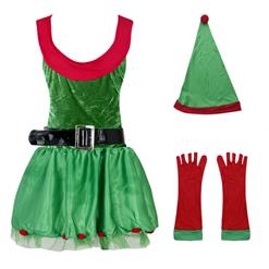 Sexy Elf Santa Little Helper Christmas Costume XT9843