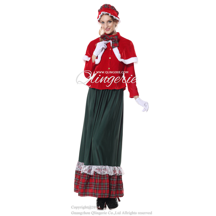 Yuletide lady adult costume