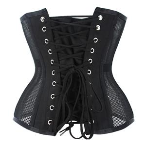 Sexy 14 Steel Boned See-through Mesh Breathable Bodyshaper Waist Cincher Underbust Corset N22275