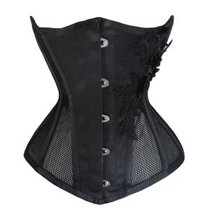 Sexy 14 Steel Boned See-through Mesh Breathable Bodyshaper Waist Cincher Underbust Corset N23367