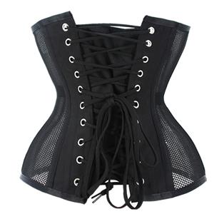 Sexy 14 Steel Boned See-through Mesh Breathable Bodyshaper Waist Cincher Underbust Corset N23367