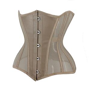 Sexy 14 Steel Boned See-through Mesh Breathable Bodyshaper Waist Cincher Underbust Corset N23368