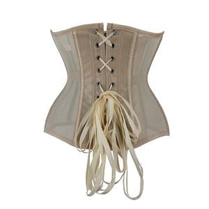 Sexy 14 Steel Boned See-through Mesh Breathable Bodyshaper Waist Cincher Underbust Corset N23368