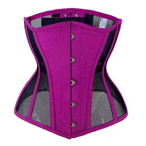 Sexy 14 Steel Boned See-through Mesh Breathable Bodyshaper Waist Cincher Underbust Corset N23369